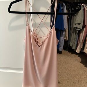 Express Pink Strappy Cami Top